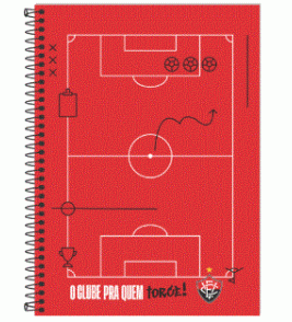 Caderno espiral capa dura 20 matérias 300 folhas vitória universitário 3B