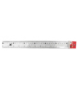 Régua 30cm plástica transparente cristal VMP