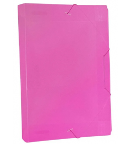 Pasta oficio 40mm com elástico rosa 504PP-RS Dac