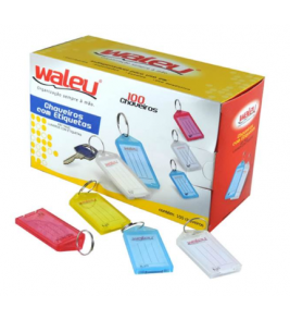 Chaveiro com etiqueta color Maxcril/Waleu