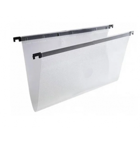 Organizador de papeis/revista com 3 divisórias fume Maxcril/Waleu