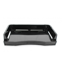 Organizador de papeis empilhavel preto horizontal Maxcril/Waleu