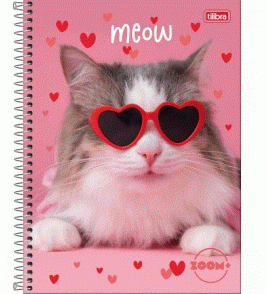 Caderno espiral capa dura 1 matéria 96 folhas zoom+ feminino universitário Tilibra