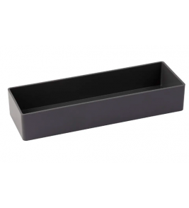 Organizador modular retangular 24.6x8.2x4.5cm cinza Maxcril/Waleu