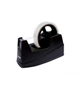 Porta durex dispenser S-50 preto médio Cis