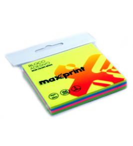 Bloco adesivo cores neon 01 bloco com 100 folhas 76x6mm Maxprint