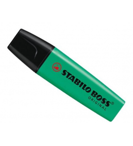 Marcador de texto boss verde escuro Stabilo