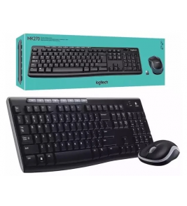 Teclado + mouse sem fio mk270 preto Logitech