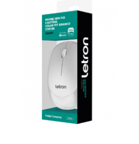 Mouse sem fio 1000pi color fit branco R8/Letron