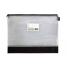 Pasta malote nylon com zíper preto e branco 320x400mm Dac