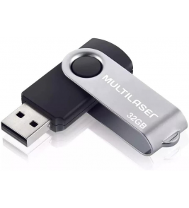 Pendrive 32gb USB Twist preto Multilaser