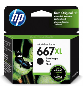 Cartucho de Tinta preto 8,5ml 667 original HP