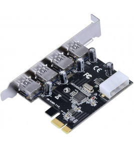 Placa PCI Express 4 Portas Usb 3.0 9349 Comtac