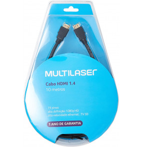 Cabo HDMI 1.4 10m 3D Multilaser
