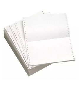 Formulário continuo 80 colunas 1 via razão branco com 3000 folhas Maxprint