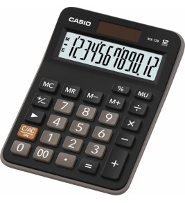 Calculadora de mesa 12 dígitos solar e bateria display grande MX-12B-S4 Casio