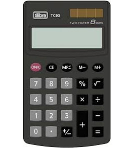 Calculadora de Bolso  8 dígitos preto  TC03 Tilibra