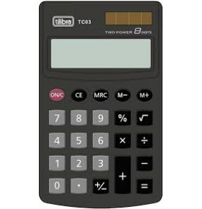 Calculadora de Bolso  8 dígitos preto  TC03 Tilibra