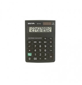 Calculadora de mesa 12 dígitos solar e bateria ZT712 Zetta