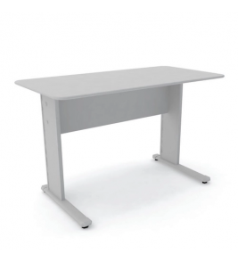 Mesa em madeira secretaria 1.20mx0.60m  MX120 cinza Pandin