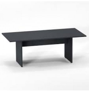 Mesa para reunião retangular 2m preta MR2000P25PP Pandin