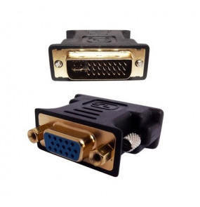 Adaptador DVI macho x VGA fêmea 24+5 preto Iotec