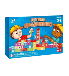 Brinquedo educativo futuro engenheiro 24 peças Coluna