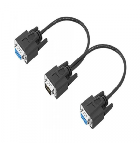 Cabo adaptador DB15 VGA macho x 2 VGA fêmea Rontek