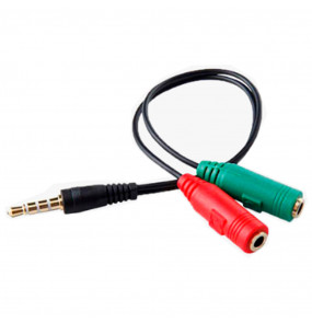 Cabo adaptador de áudio P3 macho x 2 P2 fêmea P3-001 Hoopson