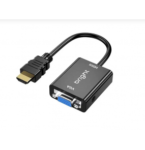 Cabo conversor VGA para HDMI AC591 preto Bright