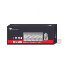 Kit teclado e mouse s/fio compact shine dourado Letron