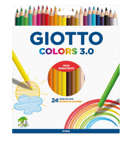 Lápis de cor colors 3.0 c/24 cores Giotto 