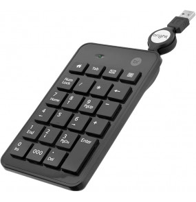 Teclado numérico USB retratil preto Bright