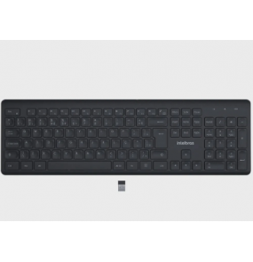 Teclado s/fio wireless USB TSI50 preto Intelbras