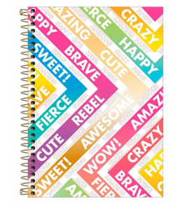 Caderno universitário capa dura com 80 folhas Be Nice unid. Tilibra 
