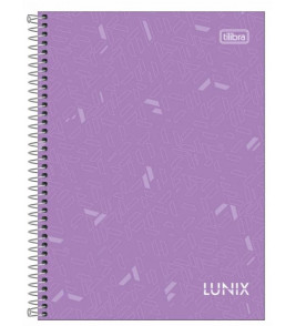 Caderno universitário capa dura 1 Matéria Lunix 80 folhas unid. Tilibra 