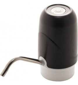 Bomba eletrica para galão de água com USB preto e branco Lyor