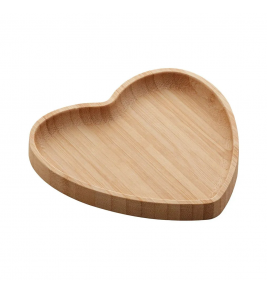 Bandeja bambu heart 17cm Lyor