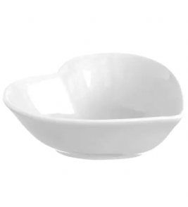 Bowl porcelana petisqueira coração branco 12x11.5x3.7cm Hauskraft