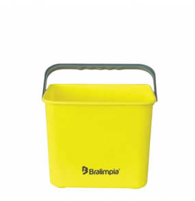 Balde espremedor para mopinho 4 litros ba04 amarelo Bralimpia.