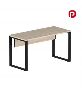 Mesa para Escritório Secretária Tubular 1,20m Noce Naturale e Preto P25TUB Pandin