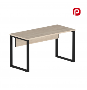 Mesa para Escritório Secretária Tubular 1,20m Noce Naturale e Preto P25TUB Pandin