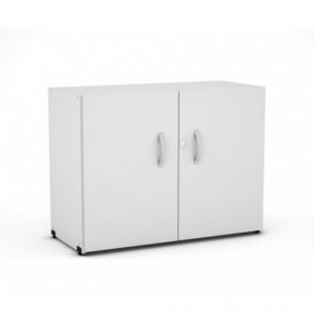 Armário baixo 2 portas cinza cristal  MX32 Pandin